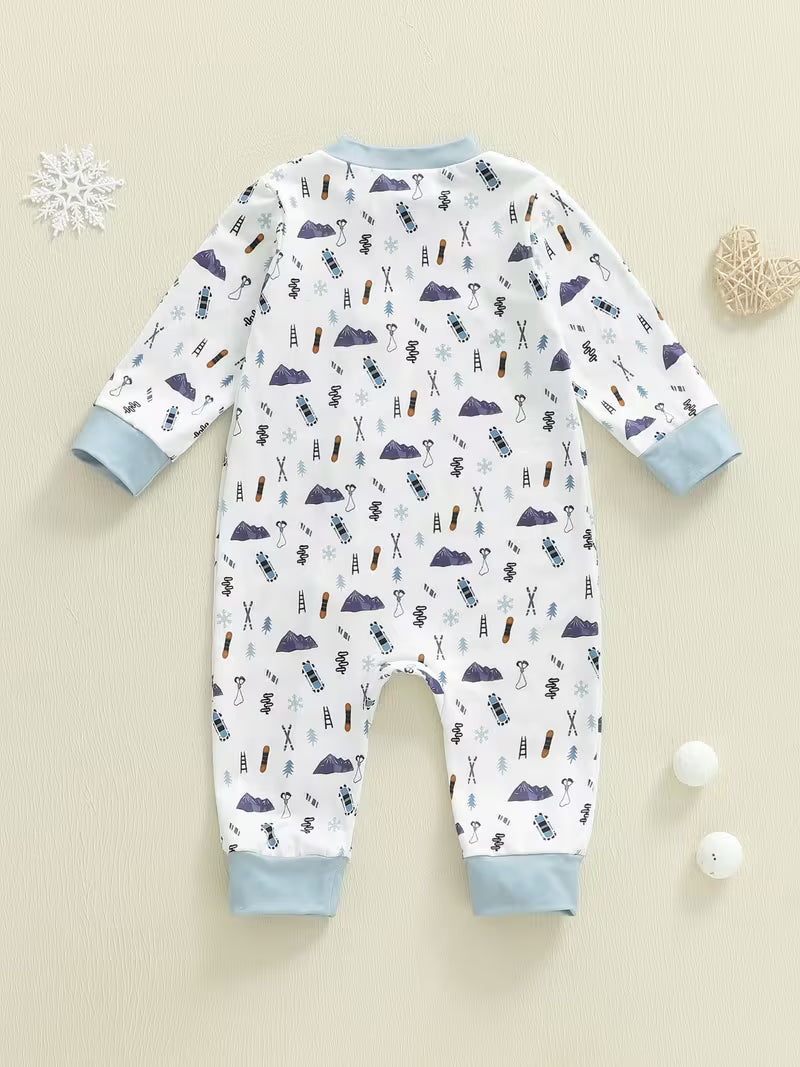 Cozy Skiing/Snowboarding One Piece PJ's