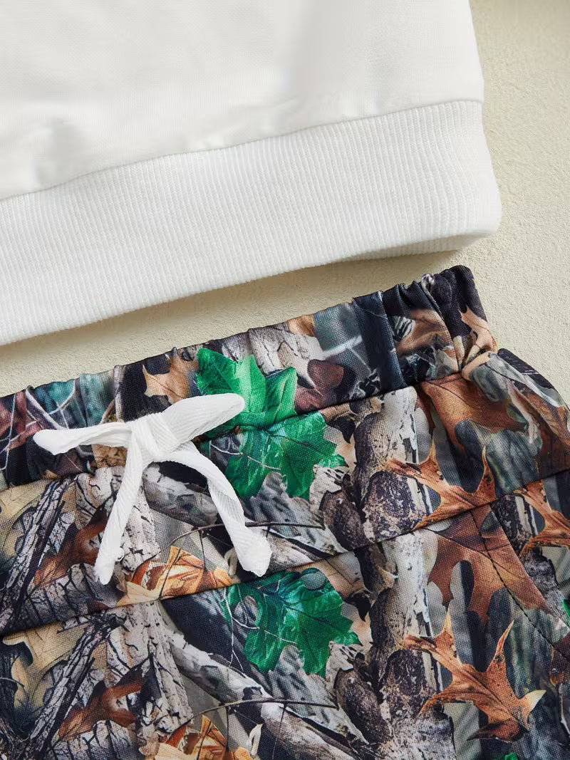 Adorable 2 PC Camouflage Hunting Outfit