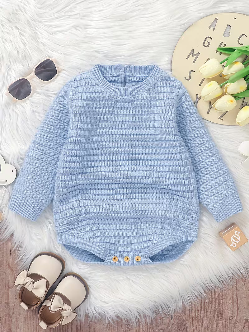 Cozy Cable Knit Sweater Romper