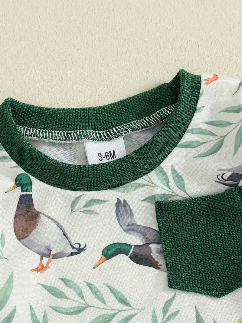 Cozy 2PC Green Duck Outfit
