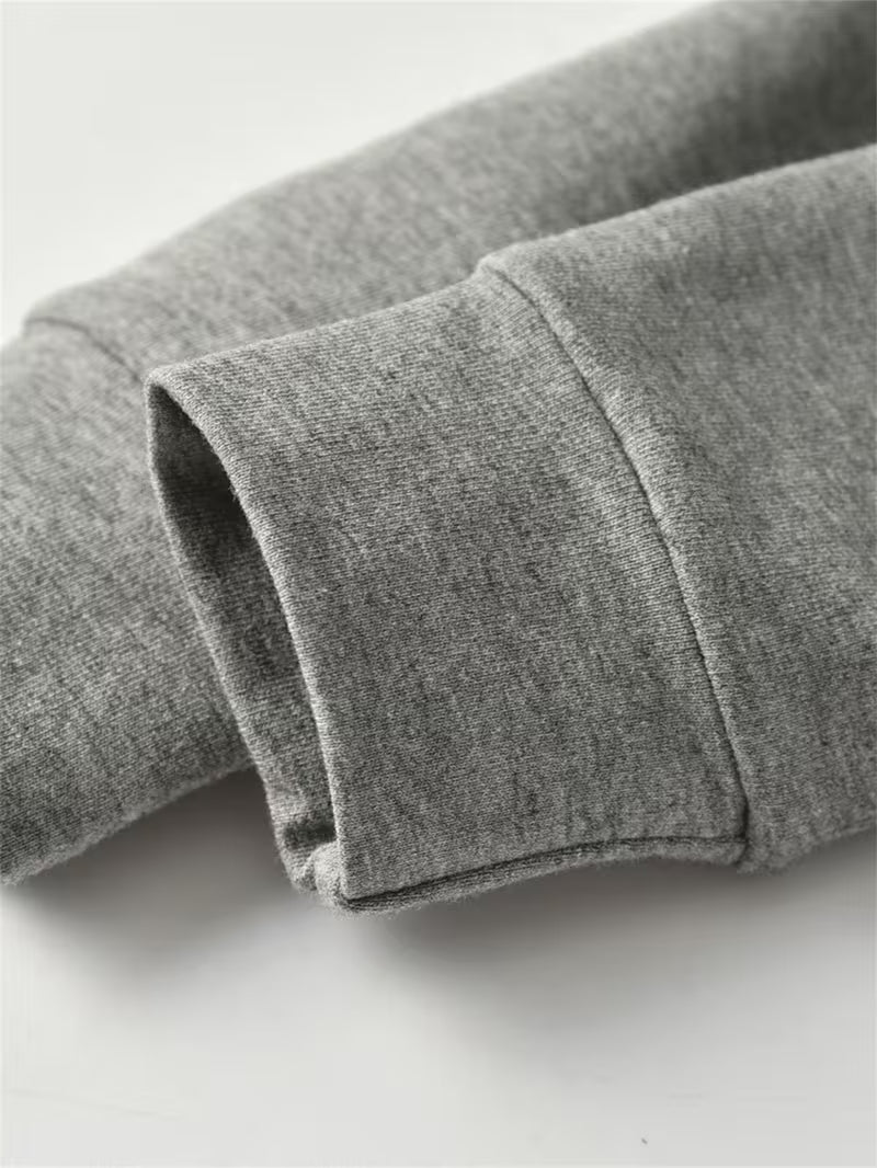 2pcs Boys' Winter Warm Hoodie & Pants Set