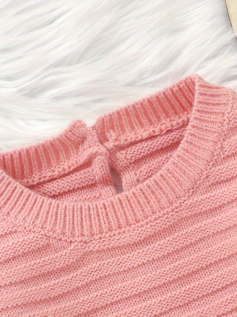 Cozy Cable Knit Sweater Romper