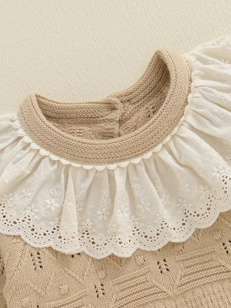 Vintage-Inspired Knitted Romper