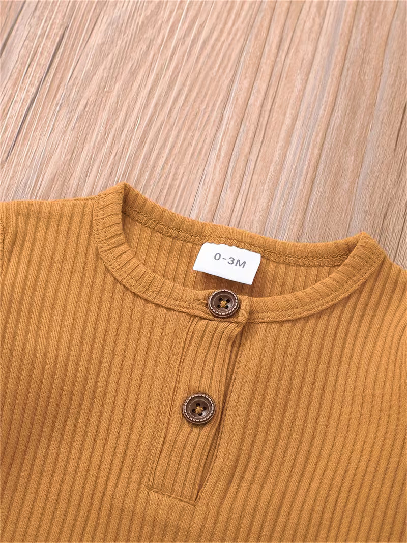 2 Pack Long Sleeve Ribbed Onsies