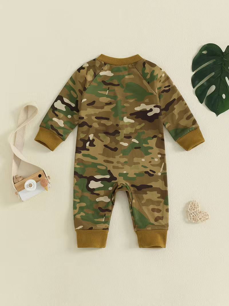 Camo Cutie:  Camouflage Army Jumpsuit