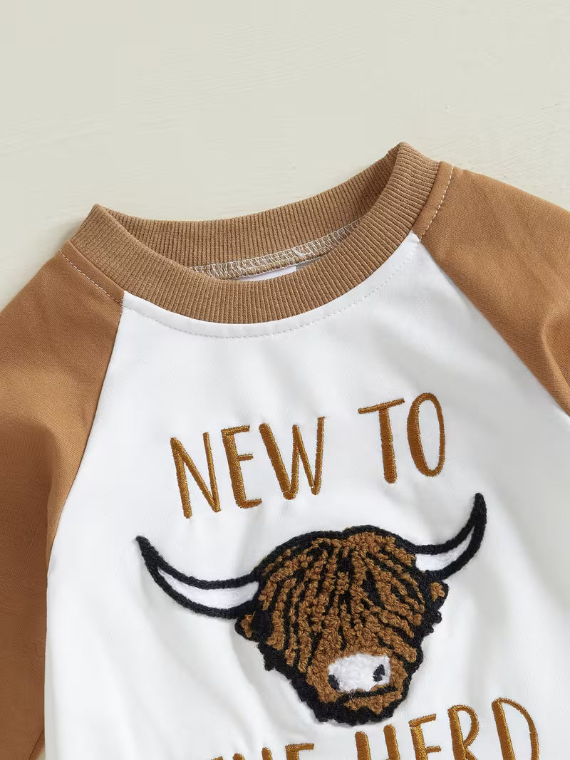 Cozy "New To The Herd" Cow Romper