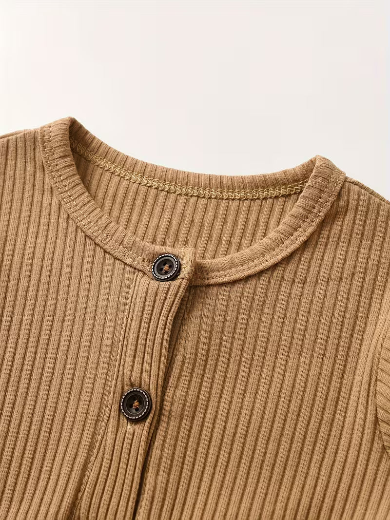 2 Pack Long Sleeve Ribbed Onsies