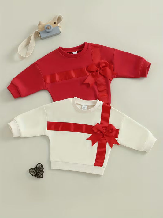 Cute 3D Bow Sweatshirt 2 Colors
