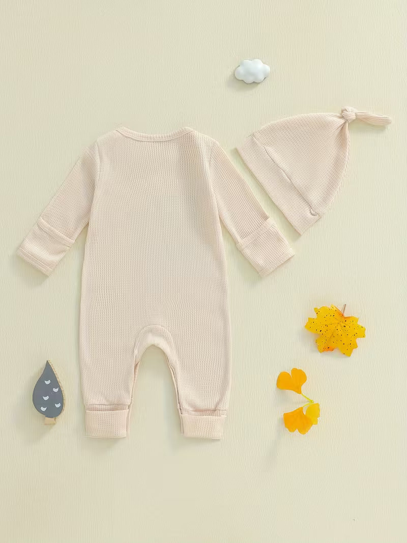 Cozy Soft Thermal "Crawl, Walk, Hunt" Romper