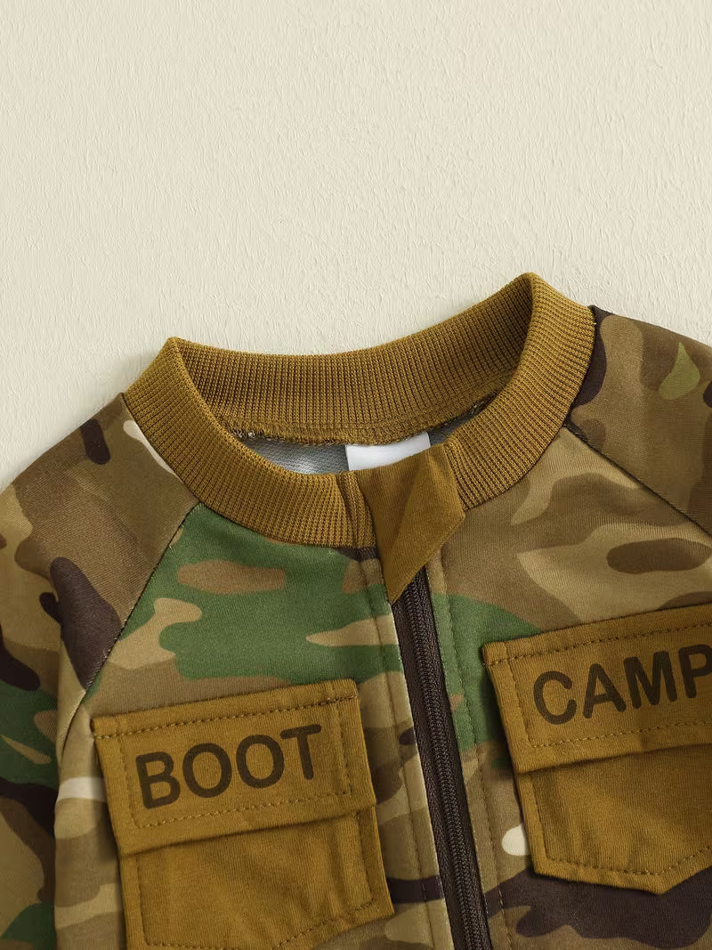 Camo Cutie:  Camouflage Army Jumpsuit