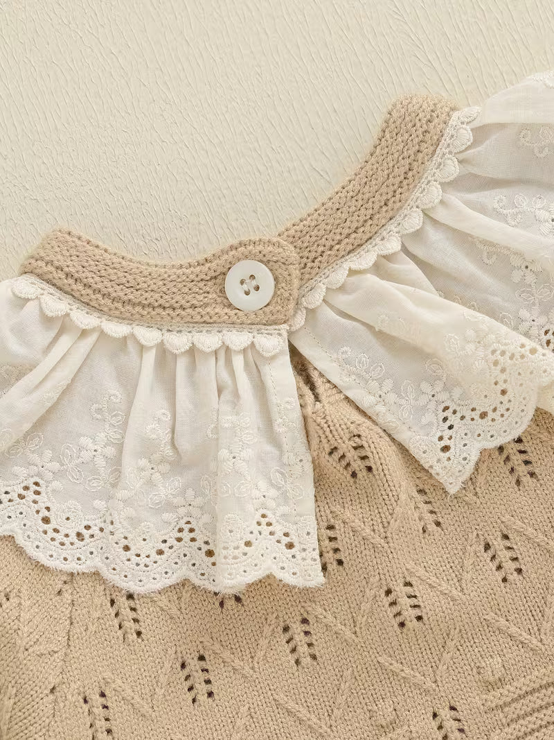 Vintage-Inspired Knitted Romper