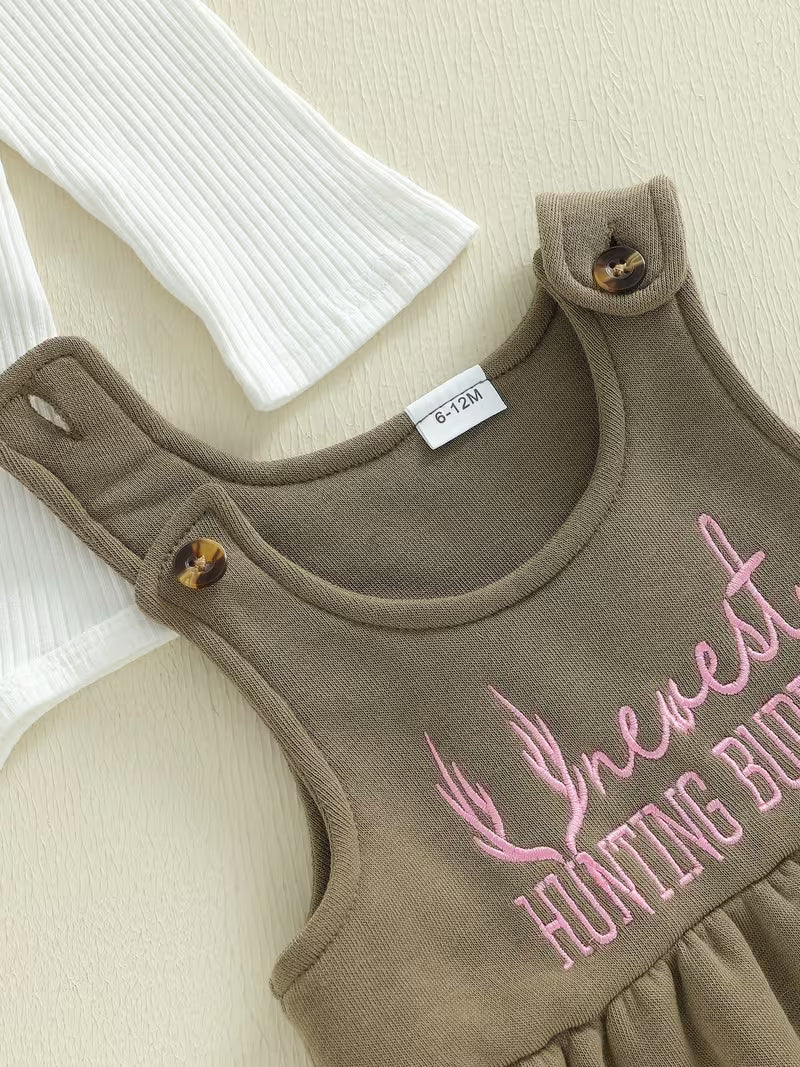 Charming Embroidered Romper Dress 2 Colors