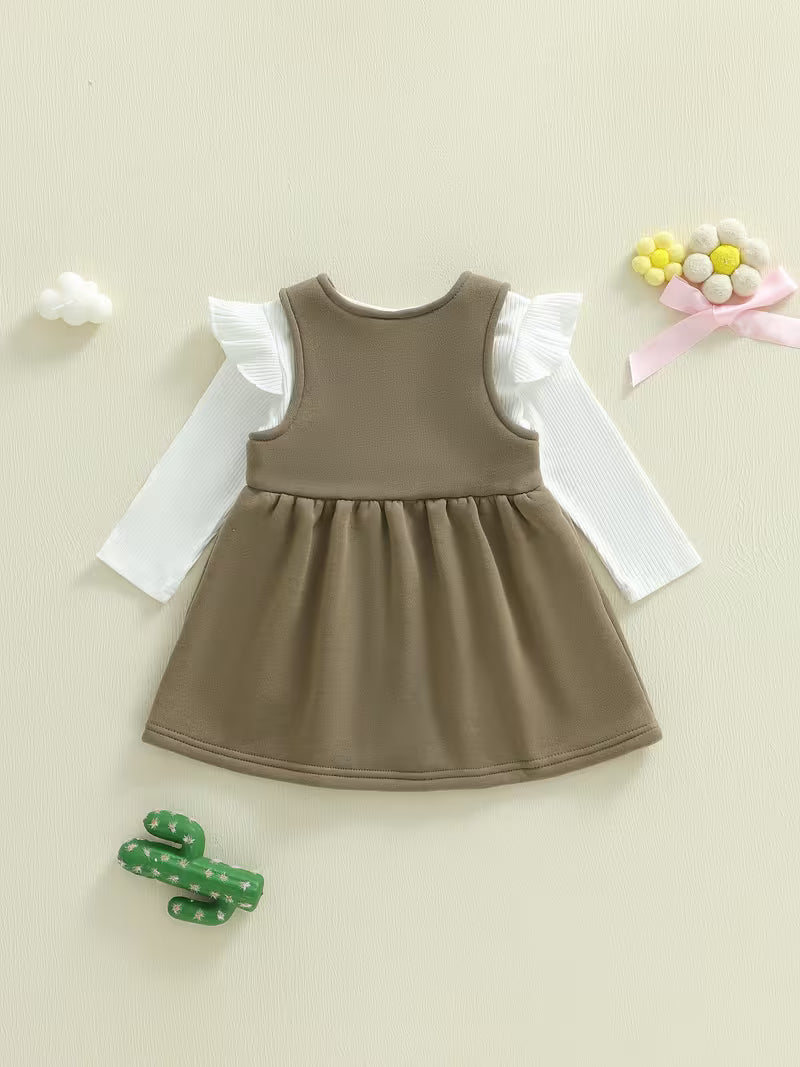 Charming Embroidered Romper Dress 2 Colors