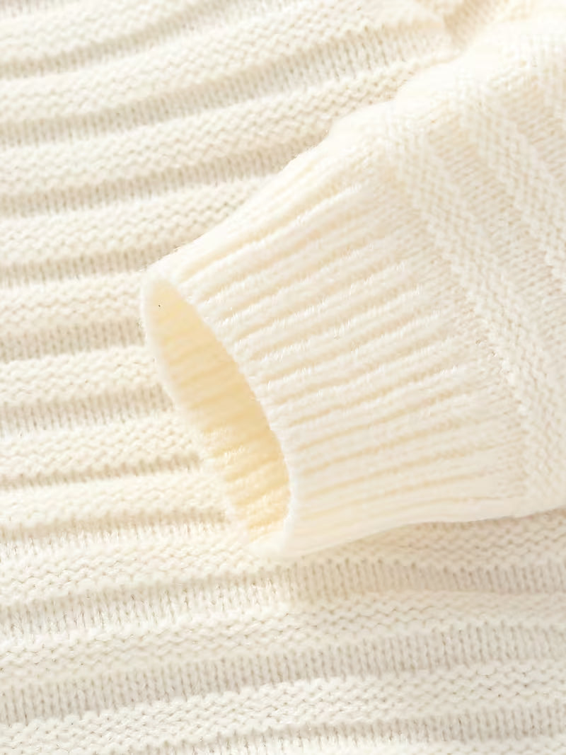 Cozy Cable Knit Sweater Romper