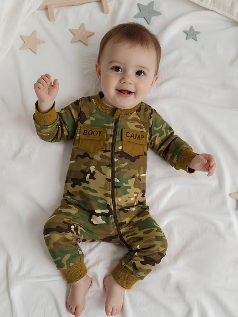 Camo Cutie:  Camouflage Army Jumpsuit