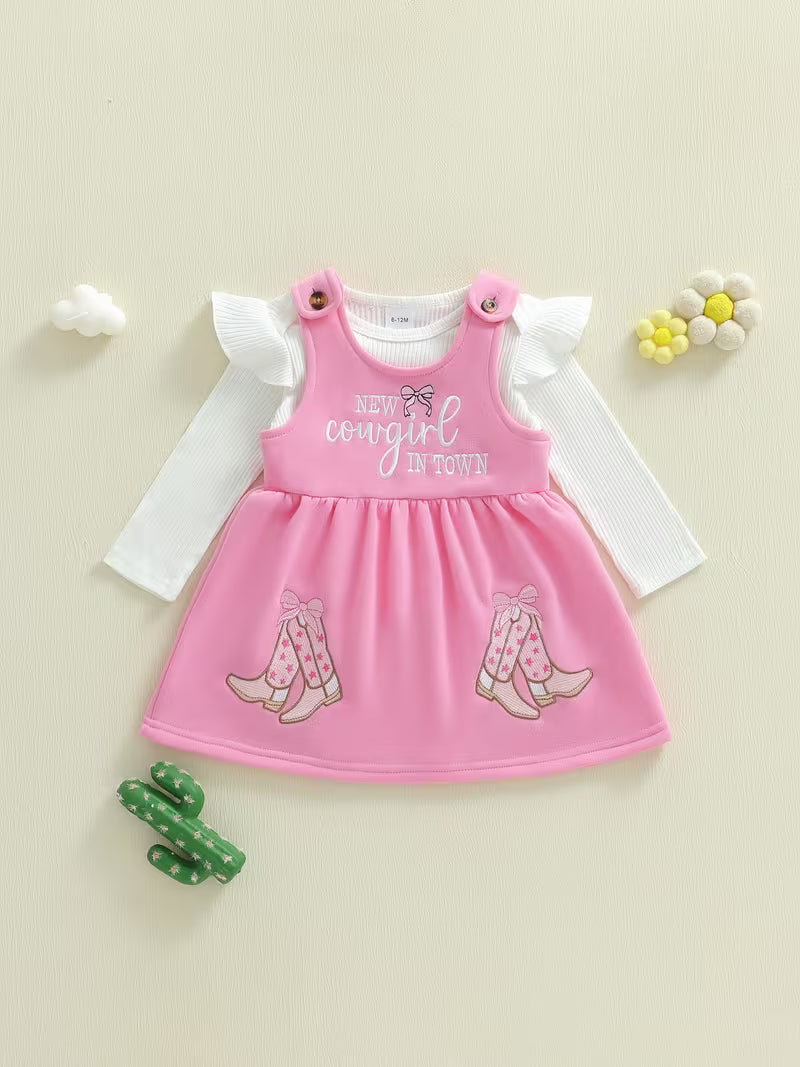 Charming Embroidered Romper Dress 2 Colors
